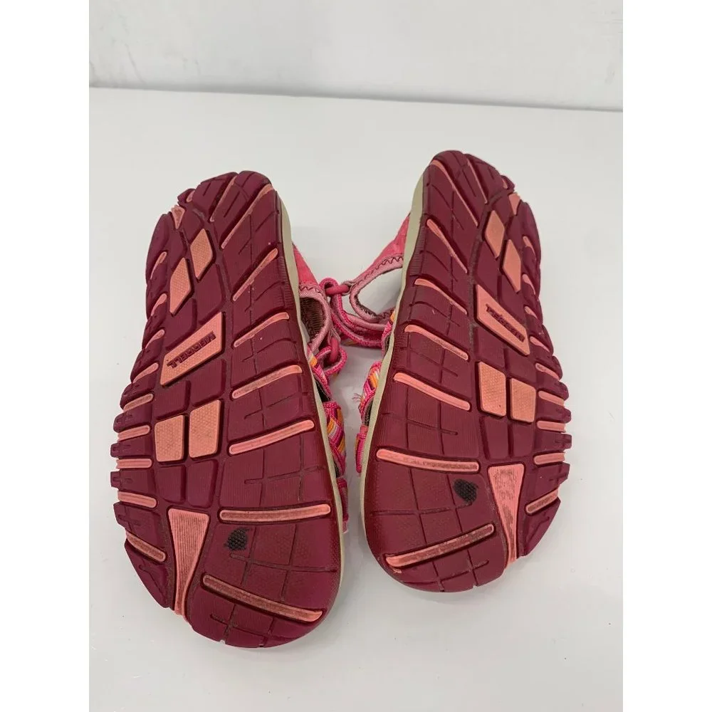 Merrell Girls 2M Pink Spinner 3 Strap Sandals